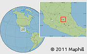 Savanna Style Location Map of Tequisquiapan