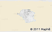 Classic Style 3D Map of Toliman, single color outside
