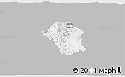 Gray 3D Map of Toliman, single color outside