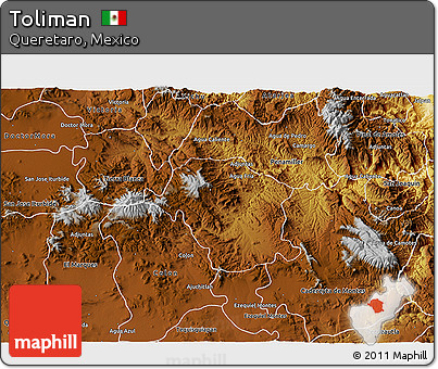 Physical 3D Map of Toliman