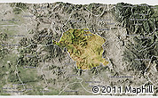 Satellite 3D Map of Toliman, semi-desaturated