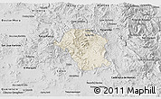 Shaded Relief 3D Map of Toliman, desaturated