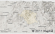 Shaded Relief 3D Map of Toliman, semi-desaturated