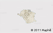 Shaded Relief 3D Map of Toliman, single color outside