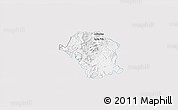 Silver Style 3D Map of Toliman, single color outside