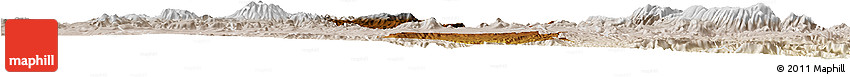 Physical Horizon Map of Toliman, lighten