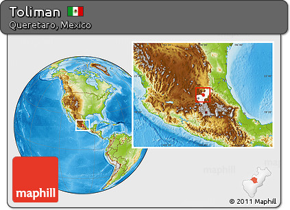 Physical Location Map of Toliman, highlighted parent region