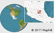 Satellite Location Map of Toliman, highlighted country, highlighted parent region