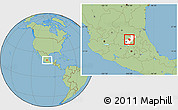 Savanna Style Location Map of Toliman, highlighted parent region