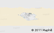 Classic Style Panoramic Map of Toliman, single color outside