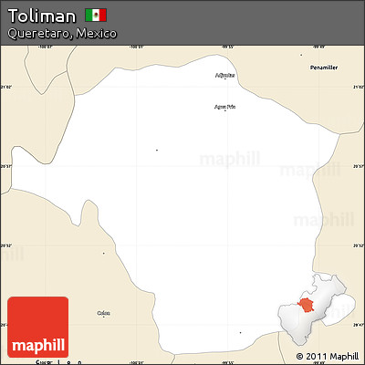 Classic Style Simple Map of Toliman