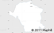 Silver Style Simple Map of Toliman, single color outside