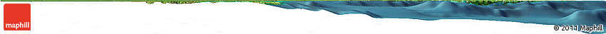 Satellite Horizon Map of Cozumel