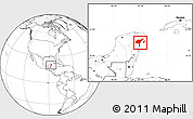 Blank Location Map of Cozumel