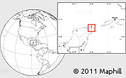 Blank Location Map of Isla Contoy
