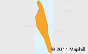 Political Simple Map of Isla Contoy