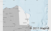 Gray Map of Isla Mujeres