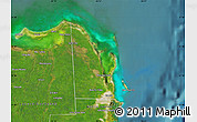 Satellite Map of Isla Mujeres