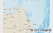 Shaded Relief Map of Isla Mujeres
