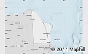 Silver Style Map of Isla Mujeres
