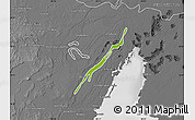 Physical Map of Laguna Bacalar, desaturated