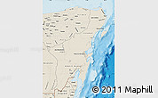 Shaded Relief Map of Quintana Roo