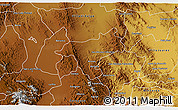 Physical 3D Map of Armadillo de los Infante