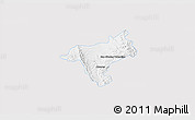 Silver Style 3D Map of Armadillo de los Infante, single color outside