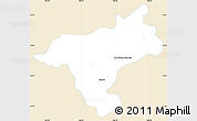 Classic Style Simple Map of Armadillo de los Infante, single color outside