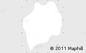 Silver Style Simple Map of Cerro de San Pedro