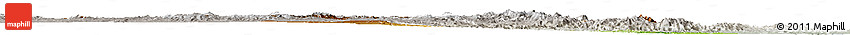 Physical Horizon Map of San Luis Potosi, lighten, semi-desaturated