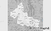 Gray Map of San Luis Potosi