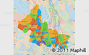 Political Map of San Luis Potosi, lighten