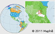 Political Location Map of Matehuala, highlighted parent region