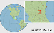 Savanna Style Location Map of Matehuala