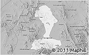 Gray 3D Map of San Luis Potosi