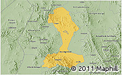 Savanna Style 3D Map of San Luis Potosi