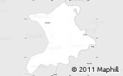 Silver Style Simple Map of San Vicente Tancuayalab