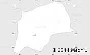 Silver Style Simple Map of Tampamolon Corona