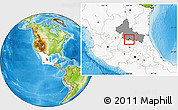 Physical Location Map of Tierranueva, highlighted country, highlighted parent region