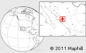 Blank Location Map of Badiraguato