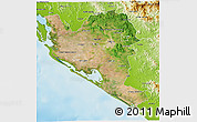 Satellite 3D Map of Culiacan, physical outside