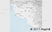 Silver Style 3D Map of Culiacan