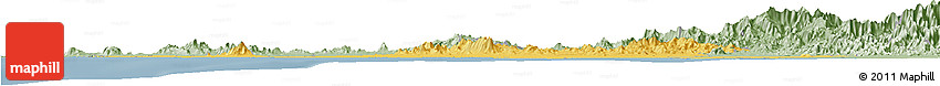 Savanna Style Horizon Map of Culiacan