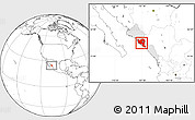 Blank Location Map of Culiacan, highlighted parent region