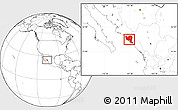 Blank Location Map of Culiacan