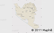 Shaded Relief Map of Culiacan, cropped outside