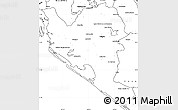 Blank Simple Map of Culiacan