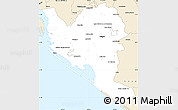 Classic Style Simple Map of Culiacan