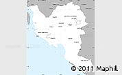 Gray Simple Map of Culiacan